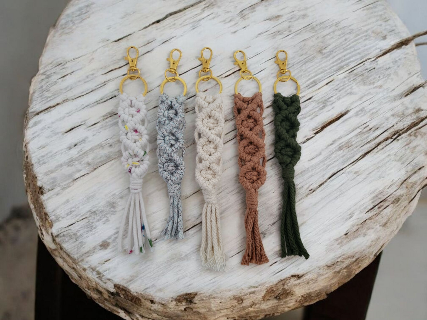 Porte-clés en Macramé