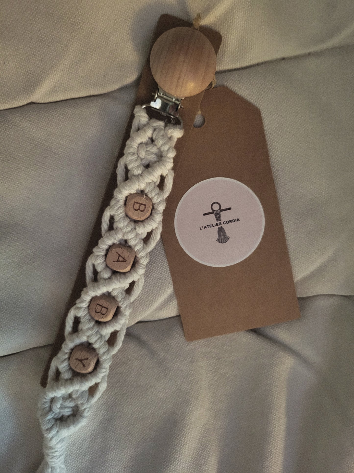 Attaches-Suces en Macramé Personnalisables