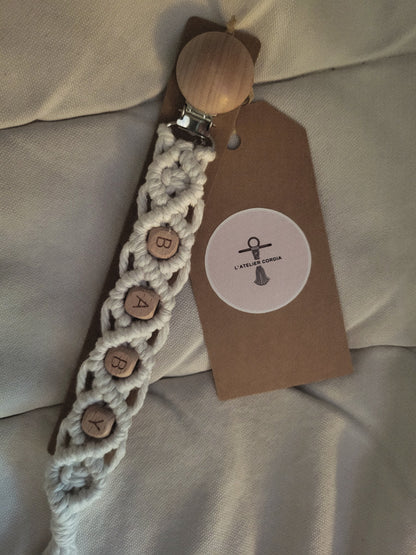 Attaches-Suces en Macramé Personnalisables