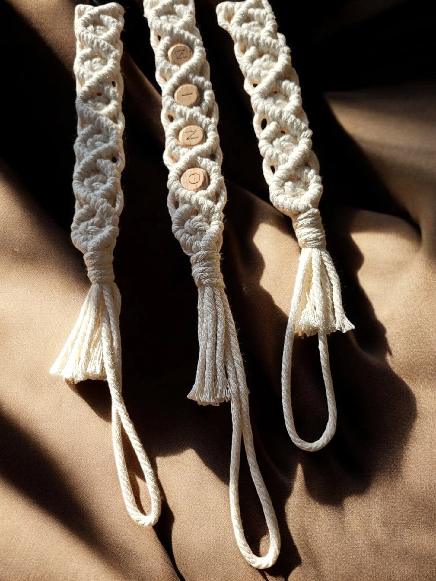 Attaches-Suces en Macramé Personnalisables